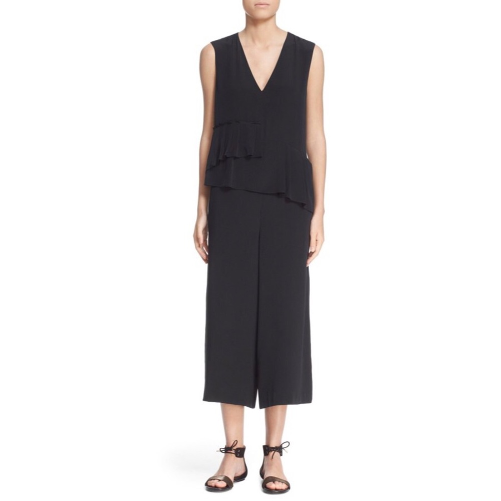 NWT Tibi Silk Ruffle Jumpsuit - Picture 1 of 4